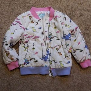 Dr. Seuss Jacket Coat 2t EUC Light Puffer